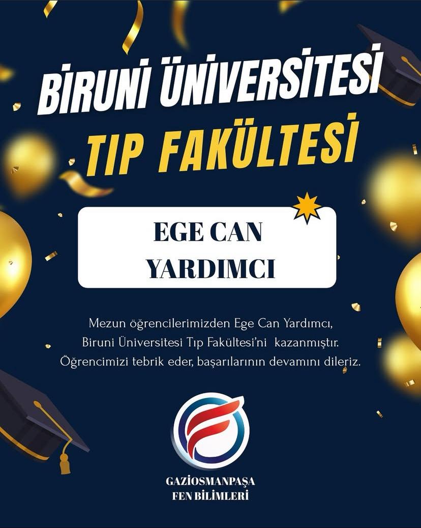 Tıp Fakültesi Kazanan Öğrencimizi Kutluyoruz!